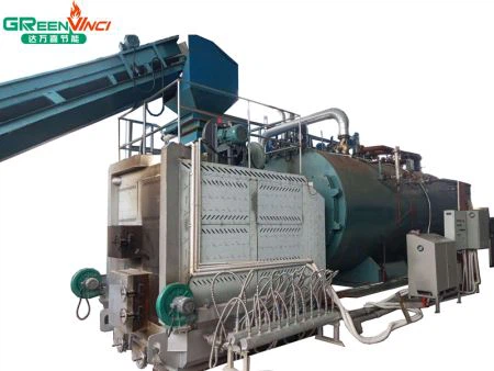 Lò đốt sinh khối gỗ làm khô vỏ cọ